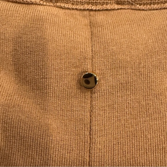 Cuyana French Terry Boatneck Sweatshirt Organic Cotton Camel Brown Size Small - Picture 5 of 10